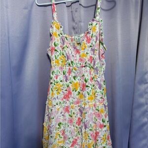 Rue21 Floral V Neck Mini Dress